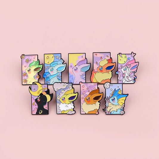 Pokemon Multicolour Eevee Enamel Pin
