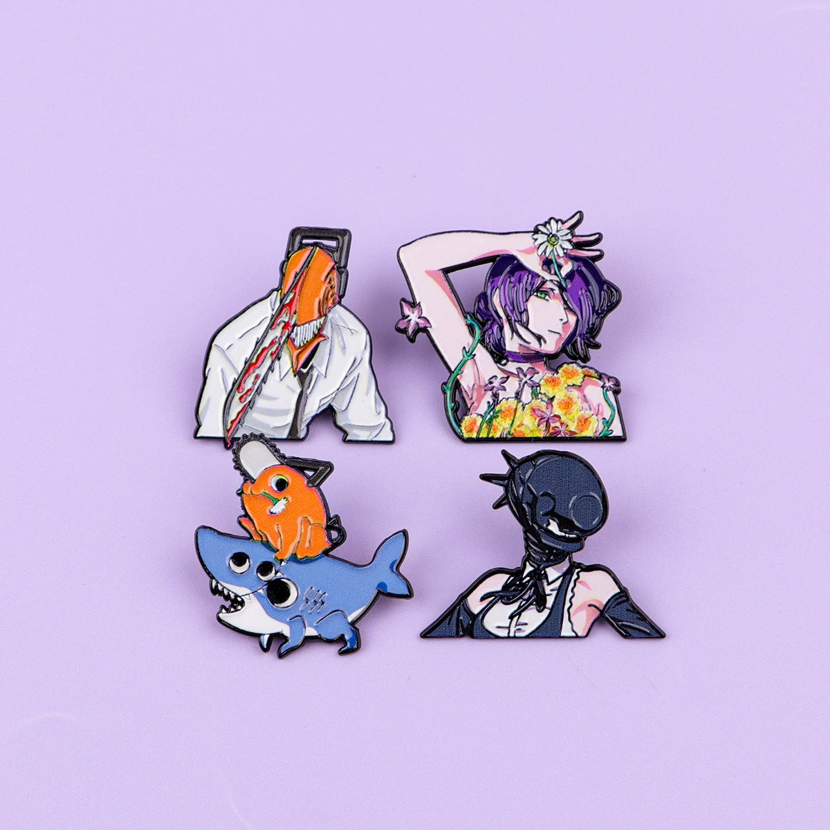 Chainsaw Man Enamel 4-piece Pin Set