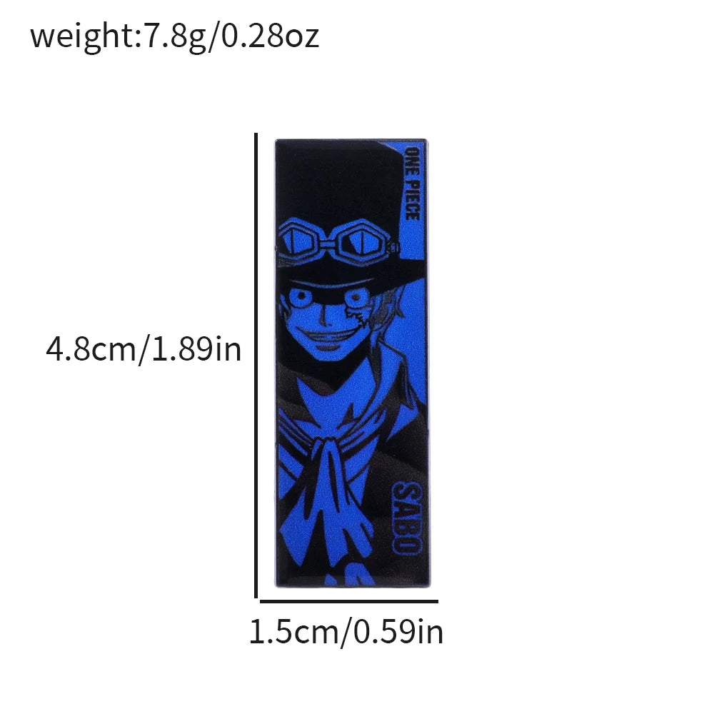 Product packaging with anime character design, dimensions, and weight information on a white background.