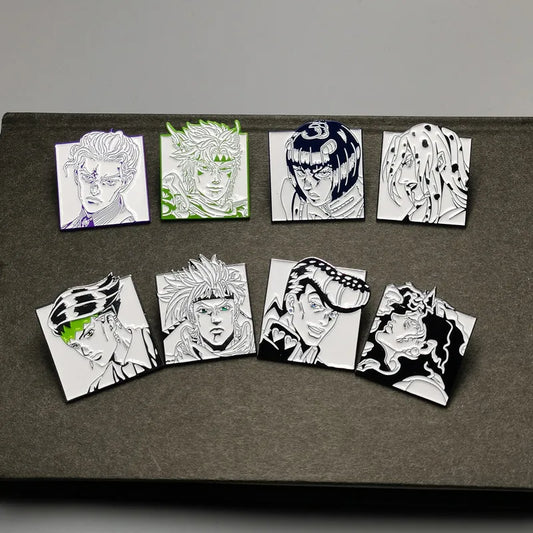 JoJo's Bizarre Adventure Enamel Pin - Anime Character Badge