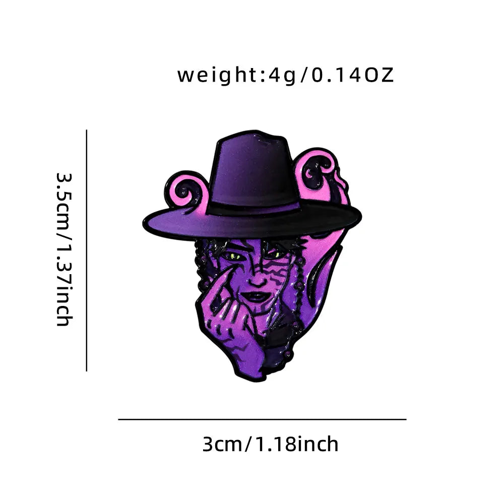 Kpop Demon hunters lapel pin enamel pin - brooch for hats, bag and shirts | Witch