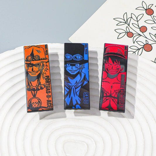 One piece 3 piece soft Lapel Pin Enamel Pin - cute Anime pins in Japanese style 1