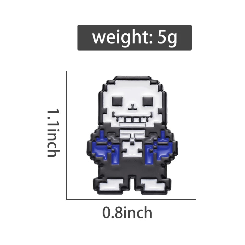 Sans Undertale Enamel Pin - Fan Inspired Lapel Badge for Gamer