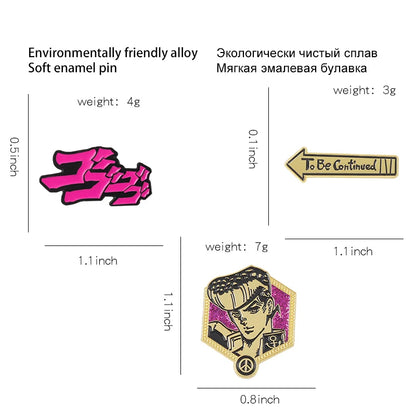 JoJo's Bizarre Adventure Enamel Pin Set