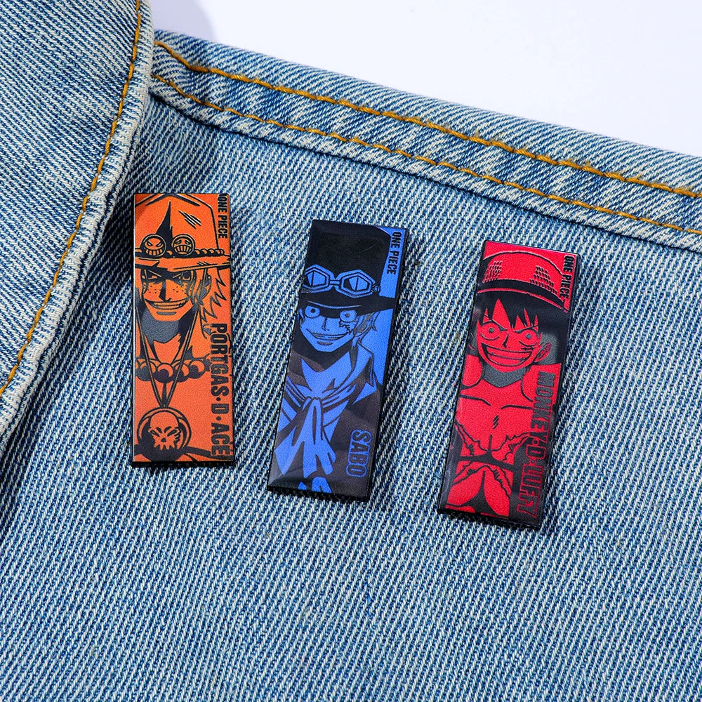 One Piece Character Exquisite Lapel Pin Set (3 Pcs)