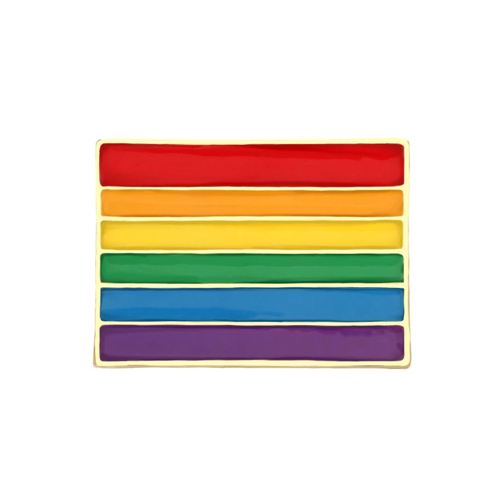 LGBT Pride Enamel Pin - Rainbow Flag Lapel Pin Collection