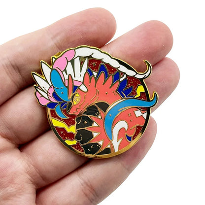 Pokemon Legendary Enamel Pins - Jirachi, Arceus, Kyogre, Rayquaza Collection