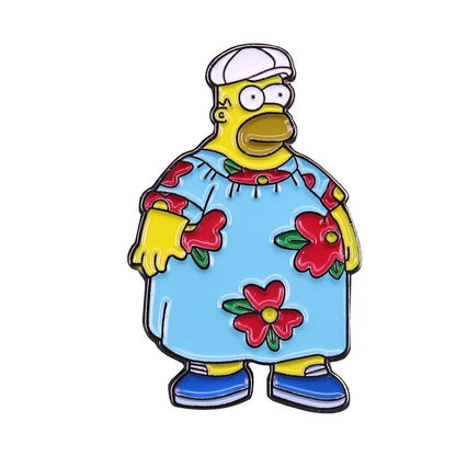 The Simpsons TV Cartoon Series Enamel Pin - 22 characters selections