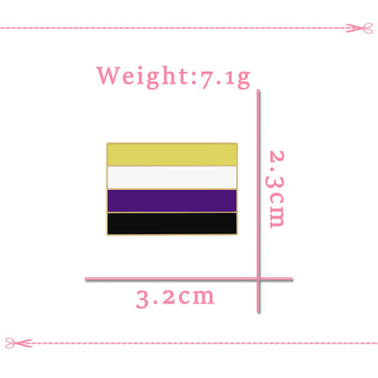 LGBT Pride Enamel Pin - Rainbow Flag Lapel Pin Collection
