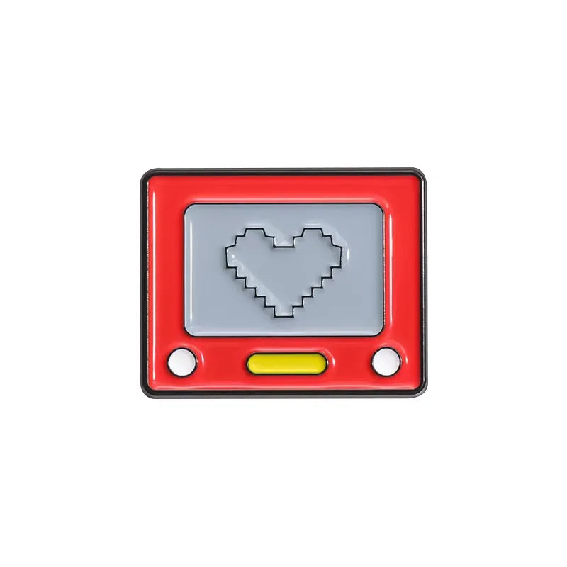 Retro Game Console Enamel Pin - Arcade Gaming Lapel Pin