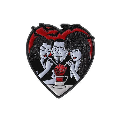 Horror Movie Monster Enamel Pins | Dracula & Classic Villain Brooch (Multiple Selections)