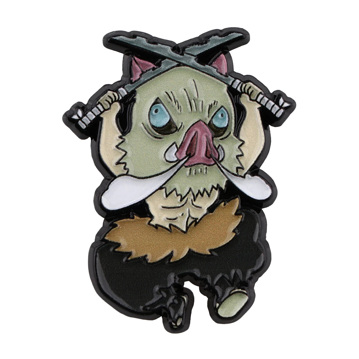 Demon Slayer cute character Enamel Pin -Tanjiro, Nezuko, Zenitsu, Inosuke and Giyu