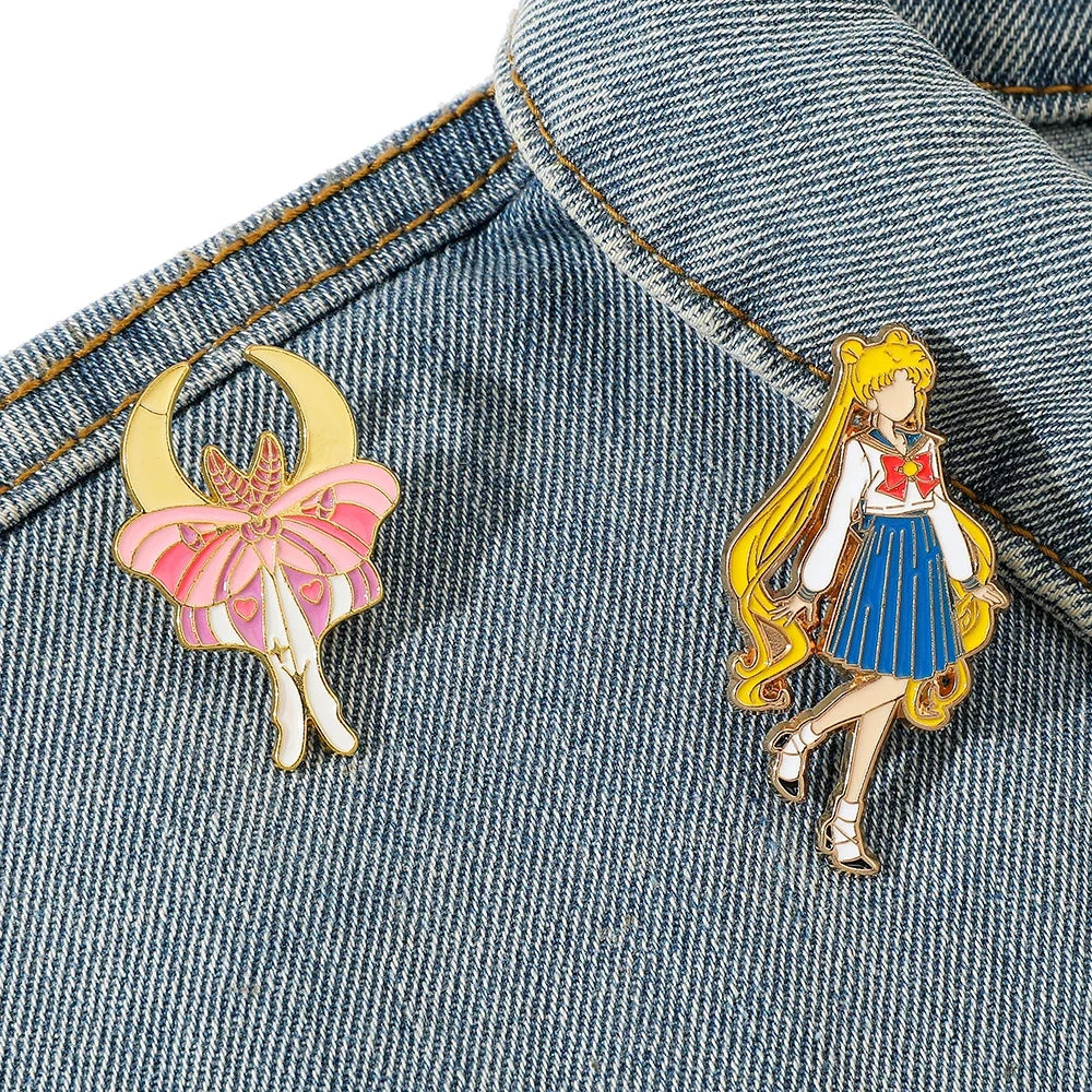 Sailor moon faceless 2-piece pin
