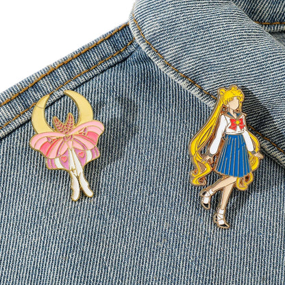 Sailor moon faceless 2-piece pin