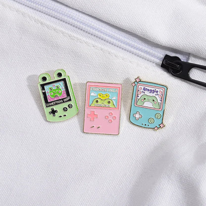 Retro Game Console Enamel Pin - Arcade Gaming Lapel Pin