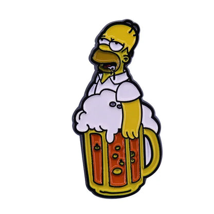 The Simpsons TV Cartoon Series Enamel Pin - 22 characters selections
