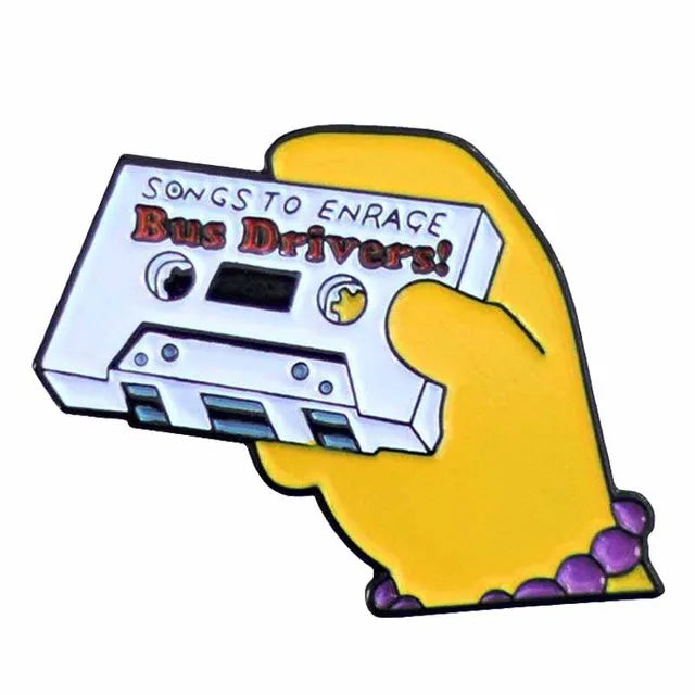 The Simpsons TV Cartoon Series Enamel Pin - 22 characters selections