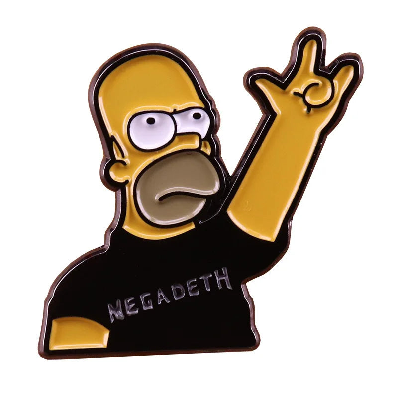 The Simpsons TV Cartoon Series Enamel Pin - 22 characters selections