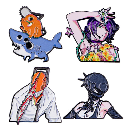 Chainsaw Man Enamel 4-piece Pin Set