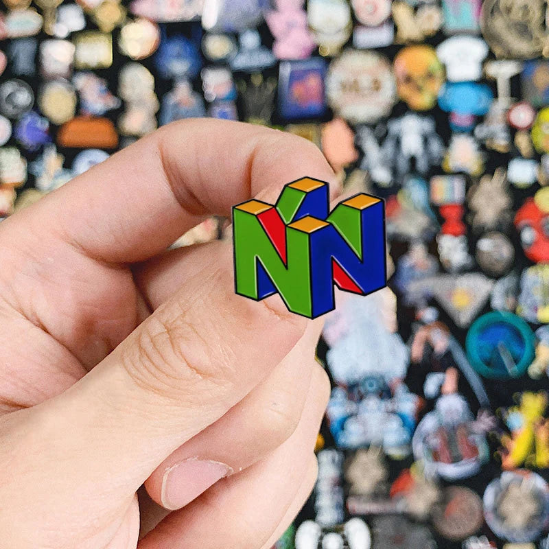 Retro Game Console Enamel Pin - Arcade Gaming Lapel Pin