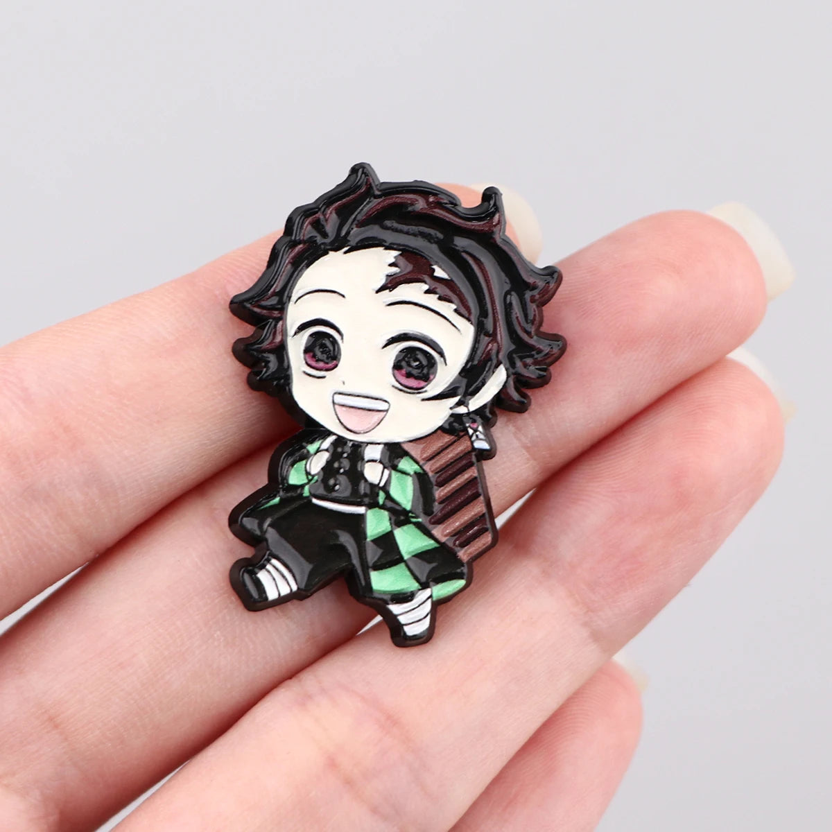 Demon Slayer cute character Enamel Pin -Tanjiro, Nezuko, Zenitsu, Inosuke and Giyu