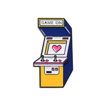 Retro Game Console Enamel Pin - Arcade Gaming Lapel Pin