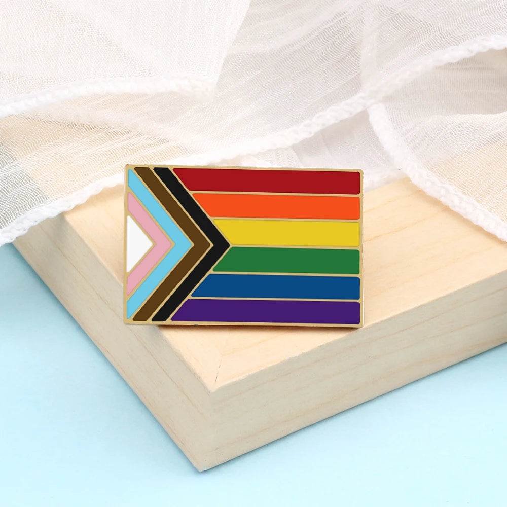 LGBT Pride Enamel Pin - Rainbow Flag Lapel Pin Collection