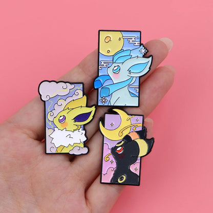 Pokemon Multicolour Eevee Enamel Pin