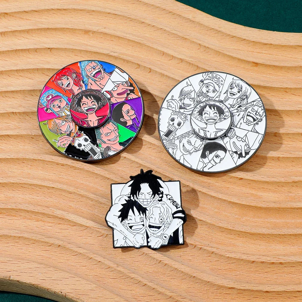 One Piece Zoro Enamel Pin Set - 3 Piece Anime Pins Collection