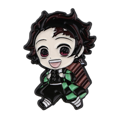 Demon Slayer cute character Enamel Pin -Tanjiro, Nezuko, Zenitsu, Inosuke and Giyu