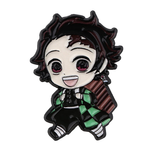 Demon Slayer cute character Enamel Pin -Tanjiro, Nezuko, Zenitsu, Inosuke and Giyu