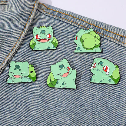 Pokemon Bulbasaur Enamel Pin Set - 5 Piece Pokemon Collection