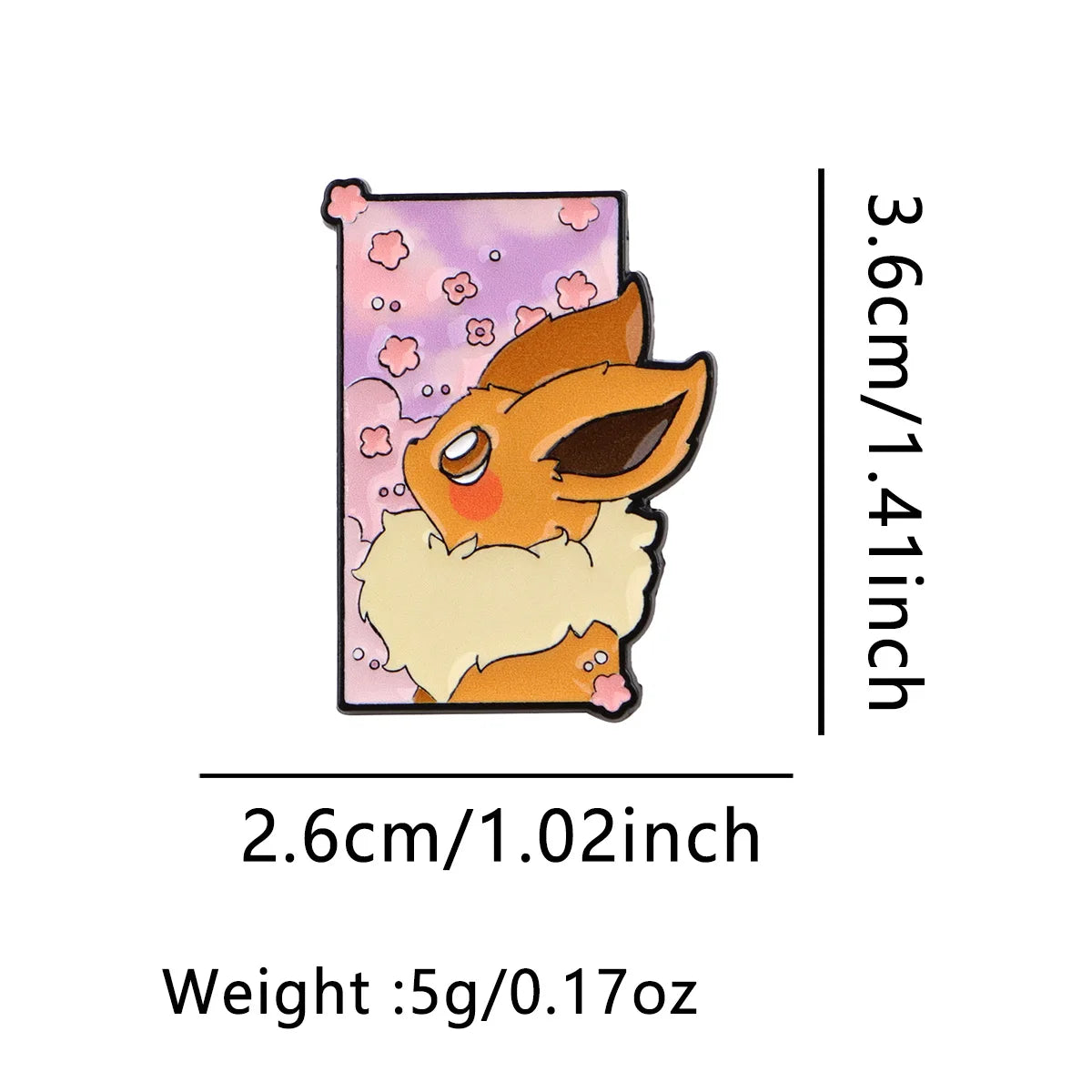 Pokemon Multicolour Eevee Enamel Pin