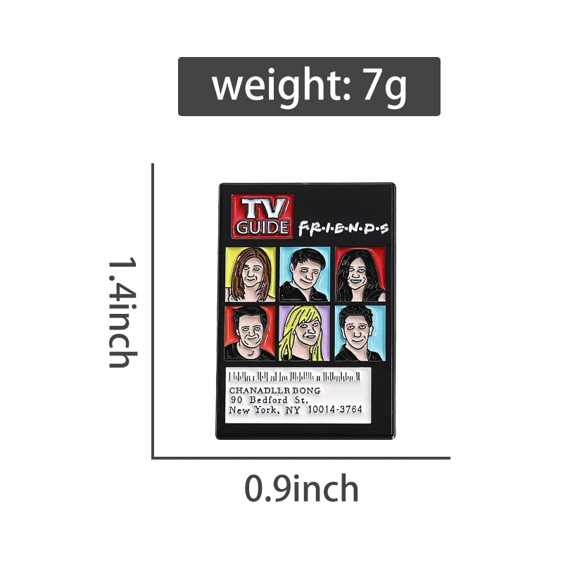 TV Guide Friends “Chanandler Bong” Enamel Pin