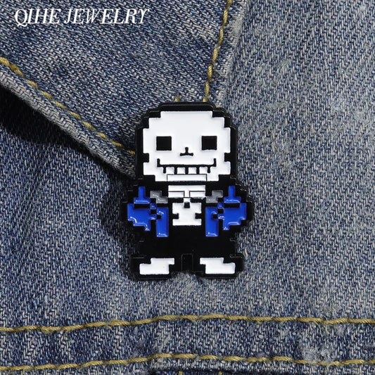 Sans Undertale Enamel Pin - Fan Inspired Lapel Badge for Gamer