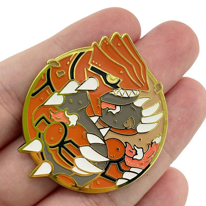 Pokemon Legendary Enamel Pins - Jirachi, Arceus, Kyogre, Rayquaza Collection