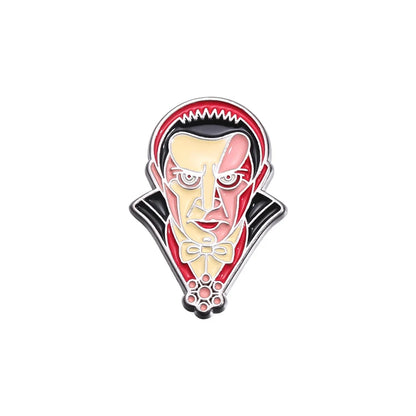 Horror Movie Monster Enamel Pins | Dracula & Classic Villain Brooch (Multiple Selections)