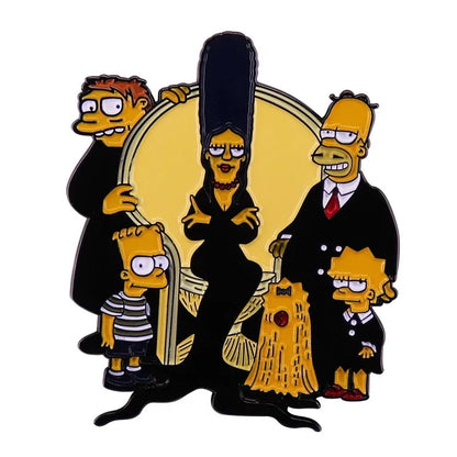 The Simpsons TV Cartoon Series Enamel Pin - 22 characters selections