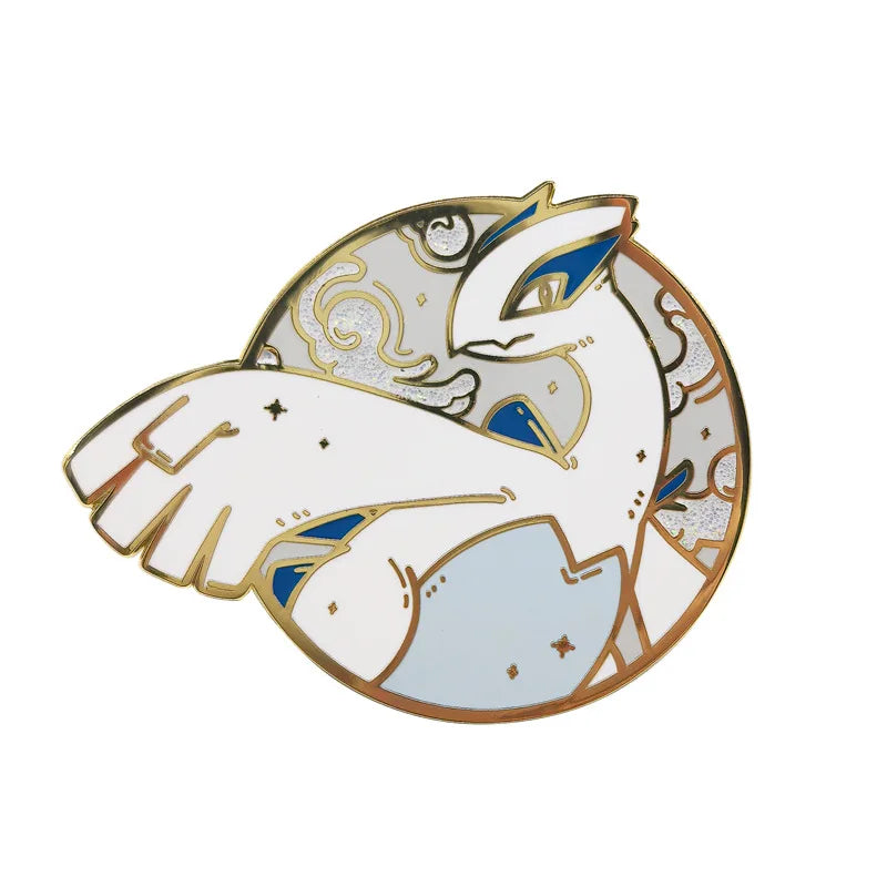 Pokemon Legendary Enamel Pins - Jirachi, Arceus, Kyogre, Rayquaza Collection