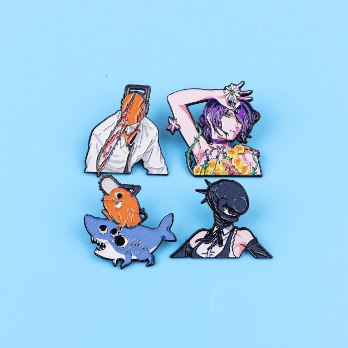 Chainsaw Man Enamel 4-piece Pin Set