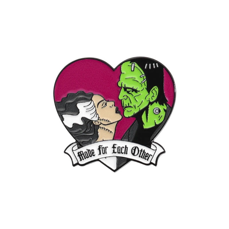 Horror Movie Monster Enamel Pins | Dracula & Classic Villain Brooch (Multiple Selections)