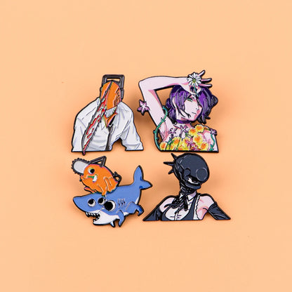 Chainsaw Man Enamel 4-piece Pin Set