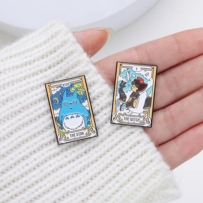 Studio Ghibli Fan-made Enamel Pin Set - Japanese Anime Cartoon Film Character Pins