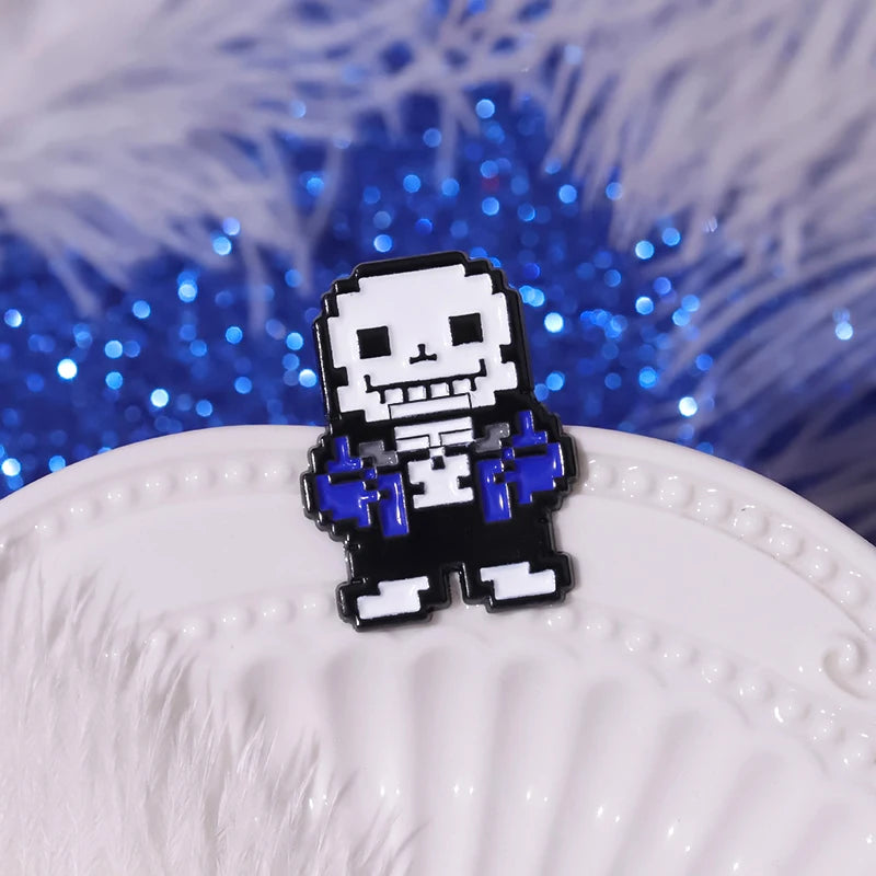 Sans Undertale Enamel Pin - Fan Inspired Lapel Badge for Gamer