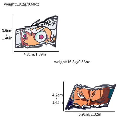 One Piece Zoro Enamel Pin Set - 2 Piece Collection