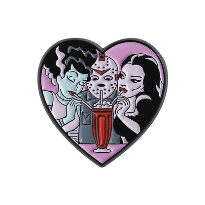 Horror Movie Monster Enamel Pins | Dracula & Classic Villain Brooch (Multiple Selections)