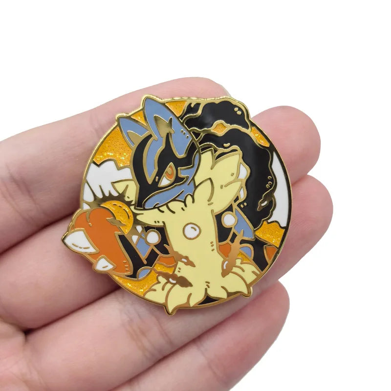 Pokemon Legendary Enamel Pins - Jirachi, Arceus, Kyogre, Rayquaza Collection