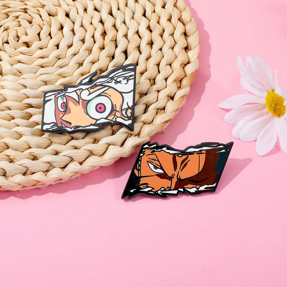 One Piece Zoro Enamel Pin Set - 2 Piece Collection