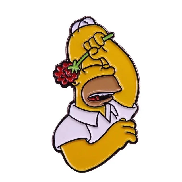 The Simpsons TV Cartoon Series Enamel Pin - 22 characters selections