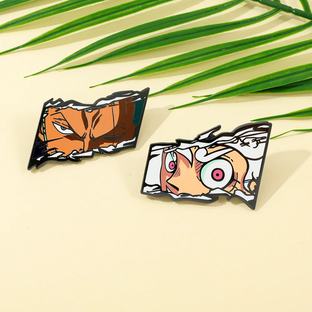 One Piece Zoro Enamel Pin Set - 2 Piece Collection